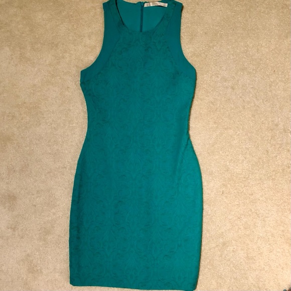 Teal Zara Trafluc Dress - Picture 3 of 10